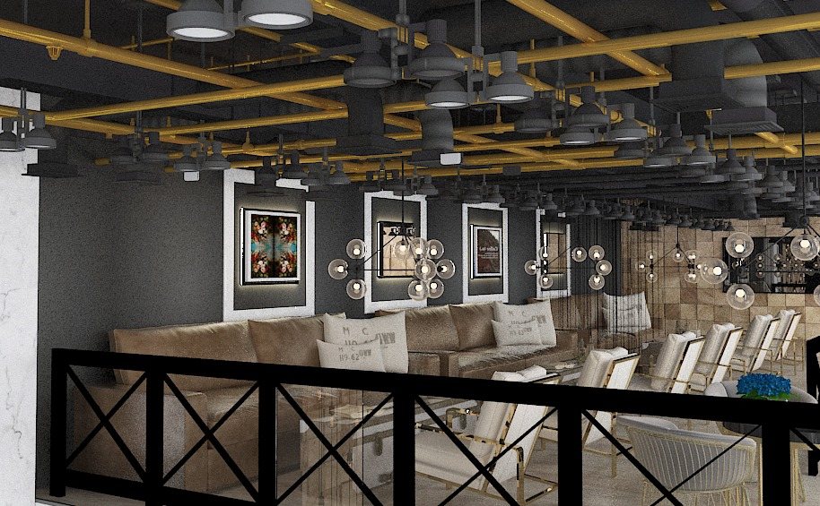 Restaurant and coffee shop premium interior